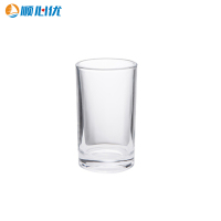 顺心优 透明玻璃果汁杯水杯早餐牛奶杯啤酒杯 240ml/个