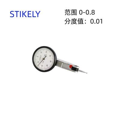 Stikely杠杆百分表指示表指针百分表测量范围0-0.8分度值0.01 GBG-1