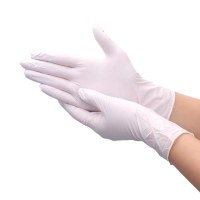 加厚一次性手套乳胶橡胶家用防水清洁手套食品级白色 100只