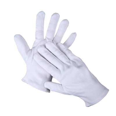 汗布手套劳保手套纯棉纱建筑加厚耐磨耐脏修车工业漂白针织白色汗布手套1双A3970