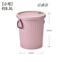 信森洛 过滤圆形茶渣桶茶水桶茶叶桶排水桶茶具垃圾桶加厚塑料 1个(棕色小号8升)