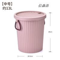 信森洛 过滤圆形茶渣桶茶水桶茶叶桶排水桶茶具垃圾桶加厚塑料 1个(棕色中号13升)