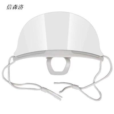 信森洛 一次性透明口罩餐饮专用厨房餐厅厨师食品塑料口罩防雾口水卫生微笑口罩145*72mm/个