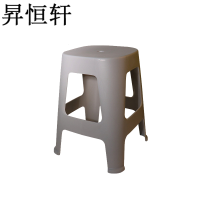 昇恒轩 加厚塑料胶凳 熟胶结实胶凳红高凳 SHX-1731 灰色 /个