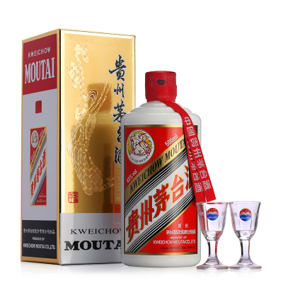 贵州茅台(MOUTAI)飞天茅台酱香型白酒43度500ml单瓶装