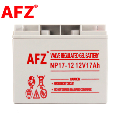 AFZ蓄电池12V17AH免维护ups电源路灯照明消防报警主机直流屏电瓶NP17-12
