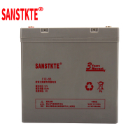 SANSTKTE光伏太阳能电瓶12V55AH免维护铅酸蓄电池UPS路灯照明门禁应急备用T12-55
