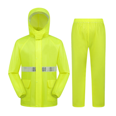 成人雨衣雨裤套装分体式反光条户外工地劳保雨衣
