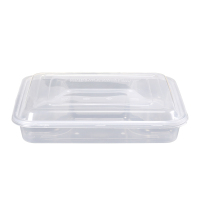 奥德鑫一次性PP餐盒 白色六格快餐盒饭1200ml 单个/整箱