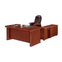 东业家具办公台办公桌电脑桌班台D-1652 实木油漆桌子