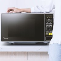 美的(Midea) 微波炉 M1-L213C黑色 21L 微电脑式转盘加热 智能菜单一键加热 高效磁控管 经久耐用 易洁