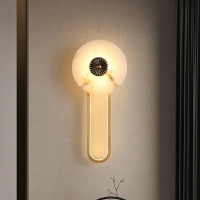 [慕洛奇]全铜新中式壁灯背景墙灯走廊过道现代简约客厅卧室床头灯书房灯具
