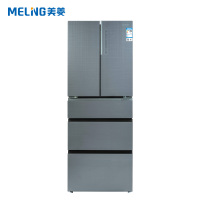 美菱(MELING) 法式多门冰箱 BCD-406WUP9B 406升 变频无霜 玻璃面板 智能WIFI