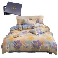 纺语柔 F1132 / 2.0m床 纯棉印花田园系列 床单被罩枕套四件套 (计价单位:套) 七彩花
