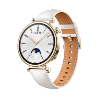 华为/HUAWEI WATCH GT 4 41mm 凝霜白 白色真皮表带 华为蓝牙智能通话手表 运动手表