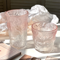 三维工匠玻璃杯子水杯女高颜值冰川杯家用泡茶杯套装牛奶杯酒杯渐变