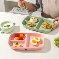 三维工匠川岛屋早餐分格盘一人食餐具套装可爱儿童餐盘高颜值陶瓷分餐盘子