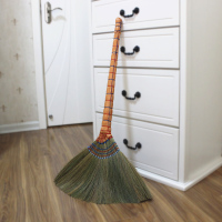 三维工匠手工编织芒草扫帚软毛扫把家用木地板瓷砖清洁扫头发器单个笤帚