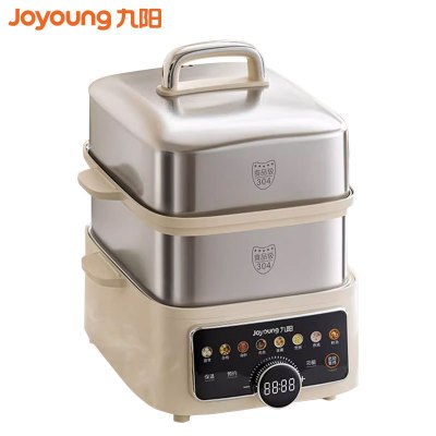 九阳(Joyoung)电蒸锅 蒸蛋器 蒸锅家用 电蒸笼 多功能早餐包子电热煮锅可预约定时不锈钢 GZ995