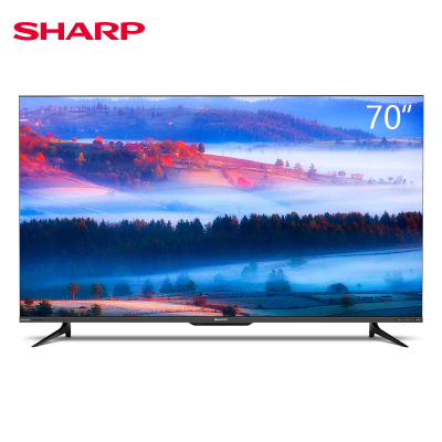 夏普(SHARP) 4T-Z70B6FA 70英寸日本原装面板 4K超高清2+32G内存 智能液晶平板电视机