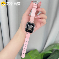 适用苹果手表表带iwatchS9皮质尼龙拼接applewatch环扣se替换腕带3139