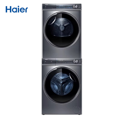 Haier/海尔G100368BD14LSU1+HGY100-F376U1超薄全嵌10公斤直驱精华洗双擎热泵洗烘套装