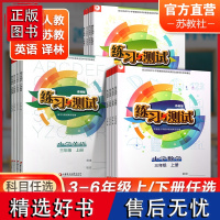 练习与测试不含试卷 三四五六年级上下册 语文人教版 数学苏教版 英语译林版 江苏小学课本教材同步 3456年级上下册练习