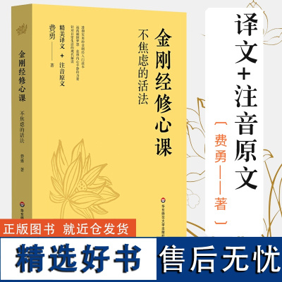 正版 金刚经修心课 不焦虑的活法 陈坤阿弥陀佛修心课 心灵疗愈励志经典书 华东师范大学出版社 金刚经入门读物书定价49