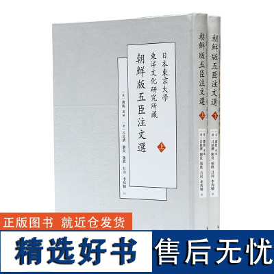 日本东京大学东洋文化研究所藏朝鲜版五臣注文选(上下) 萧统 选编 16开 中式精装 正德本 选录先秦至南朝梁代近的文学作