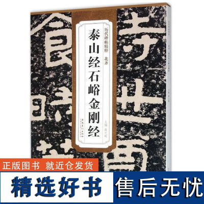 正版 北齐泰山经石峪 历代碑帖精粹 薛元明编 附译文附技法解析 隶书毛笔字帖 中国碑帖名品 碑帖北齐名家书法临摹书籍