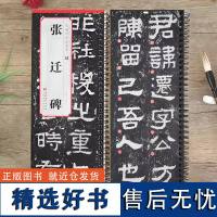 汉隶张迁碑 安徽美术出版社传世碑帖临摹卡 原碑帖1册 汉隶隶书毛笔书法练字帖附简体旁注字卡入门临摹范本原大字卡