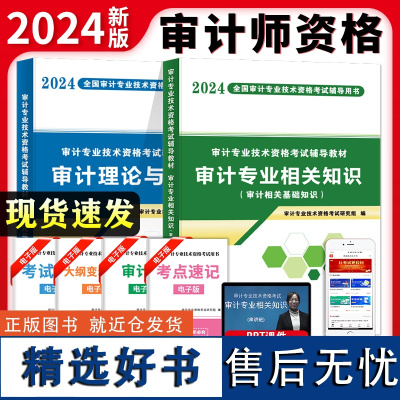 [正版]2024审计专业教材2册套装:审计相关专业知识+审计理论与实务 讲义书籍初级中级高级审计师考试教材