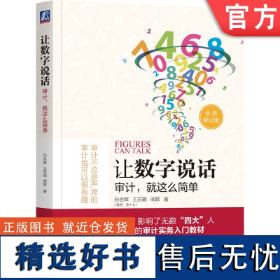 正版 让数字说话 审计 就这么简单 孙含晖 王苏颖 阎歌 信任背书 再鉴定 会计科目 审计步骤 业务约定书 审计责任