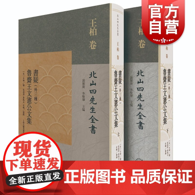 书疑外三种鲁斋王文宪公文集 北山四先生全书南宋理学家王柏全集上海古籍出版社国学古籍整理思想史名著