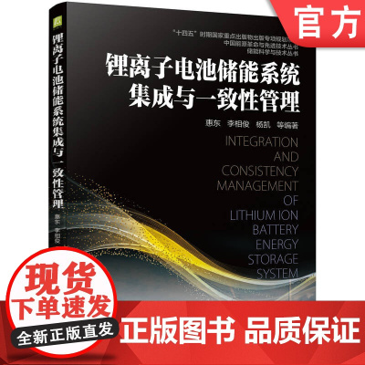 正版 锂离子电池储能系统集成与一致性管理 惠东 李相俊 杨凯 系统级监控 拓扑结构 阻抗谱 均衡电路分析 仿真模型
