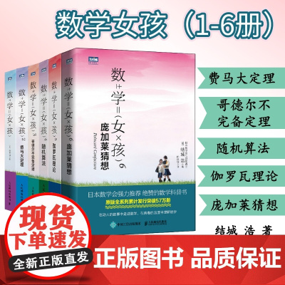 出版社店]数学女孩 全6册/2 费马大定理/3 哥德尔不完备定理/4 随机算法 数学与生活科普入门/5 瓦理论/6庞