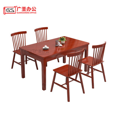 GS广圣 餐桌方桌食堂餐桌椅1桌4椅 CB28134 套