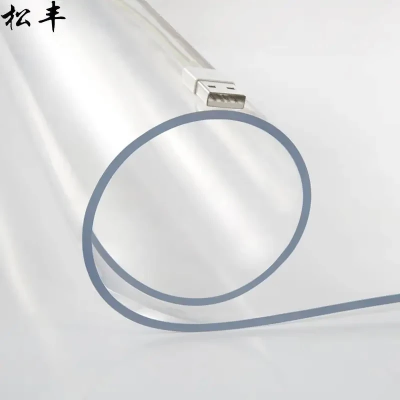 松丰 PVC透明软玻璃桌布桌垫塑料软板水晶板餐桌布 厚1.2mm*幅宽80cm 米