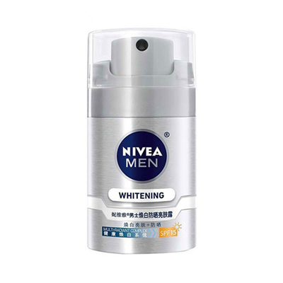 妮维雅(NIVEA)男士焕白防晒亮肤露50g 保湿补水 适合各种肤质(新老包装随机发)