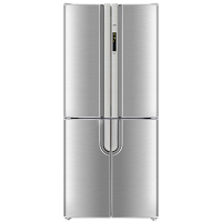 美菱(MELING) BCD-450ZE9N 450升 多空间分类存储 电脑控温 十字对开门冰箱 时尚外观(银色)