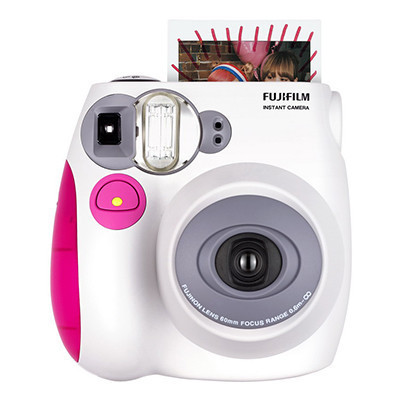 富士(FUJIFILM)INSTAX 一次成像立拍立得instax mini7s 粉色 单机 胶片相机 富士小尺寸