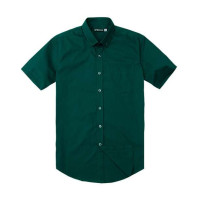 SPORTICA斯波帝卡男士型男系列纯棉短袖衬衫深绿色172617(XXL)