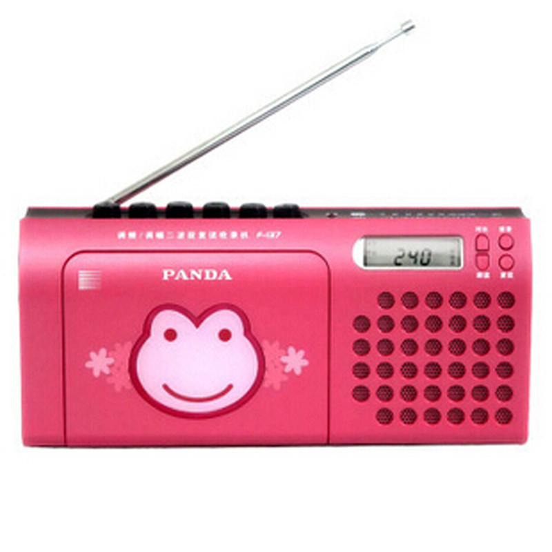 熊猫（PANDA）F-137复读机正品英语学习机磁带录音机收录机两波段收音机 红色