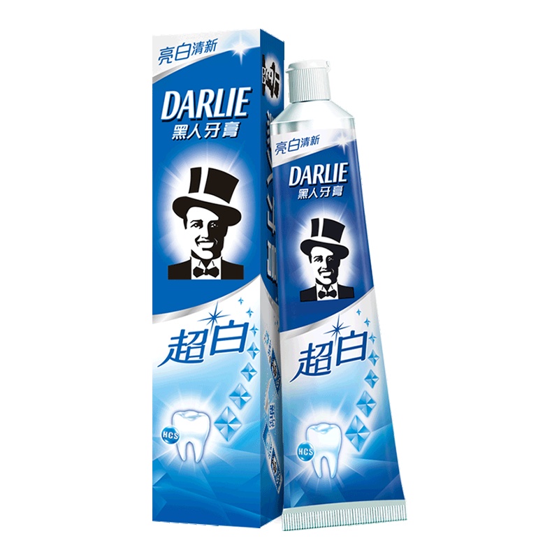 Darlie好来(原黑人)牙膏 超白亮白隔离140g 清新口气口腔清洁 去黄去渍