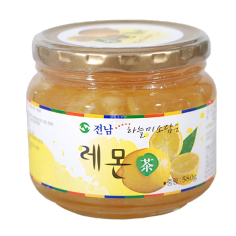 韩国进口 全南 蜂蜜柠檬茶580g 果肉含量丰富 酸酸甜甜 美味可口 包装升级新老包装随机发货