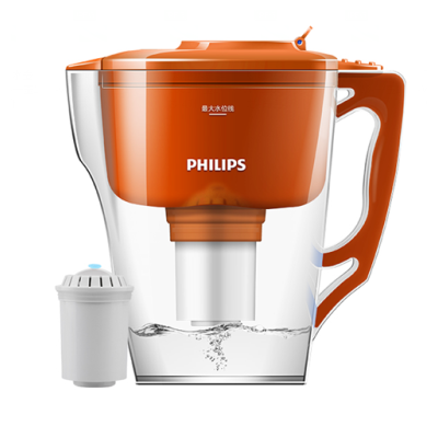 飞利浦 Philips 家用超滤净水器 智能净水壶 滤水壶 过滤器WP2805 自配一芯 4升