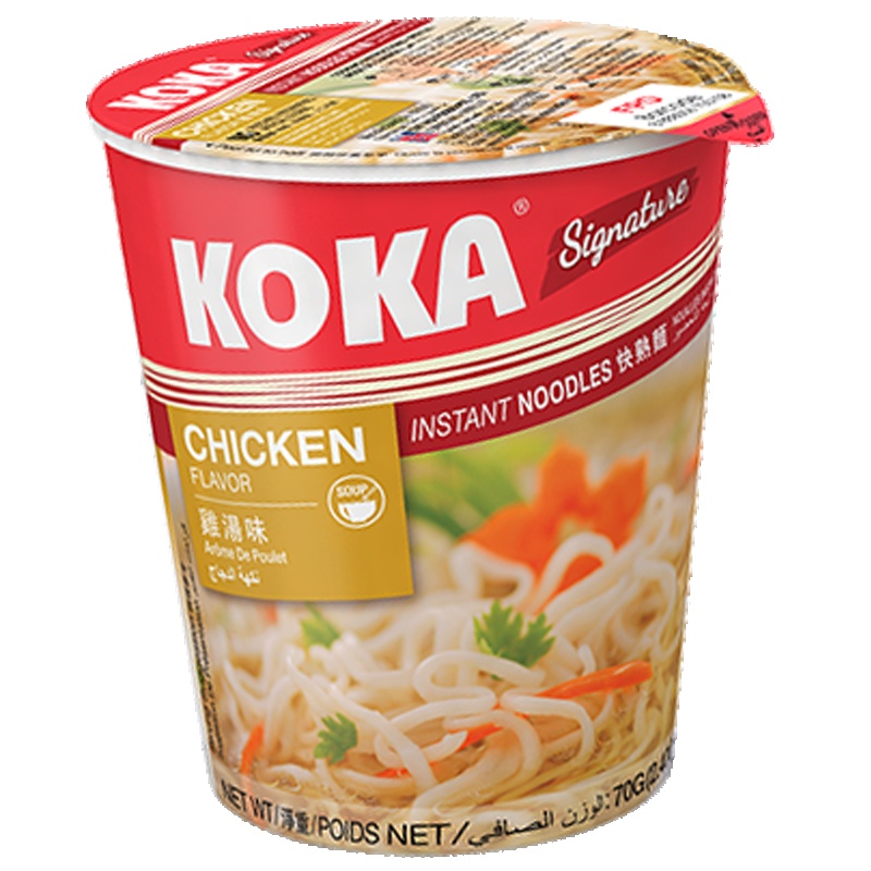 可口(KOKA) 原味鸡汤快熟面 70g方便食品 方便面 夜宵 汤面