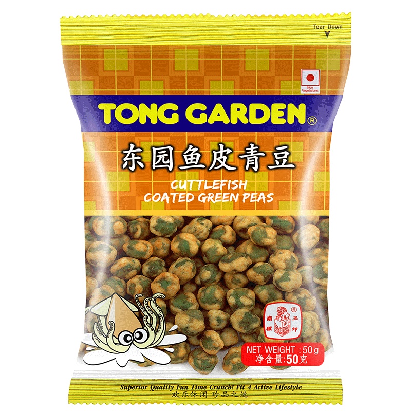 东园(Tong Garden) 鱼皮青豆 50克 泰国原装进口零食