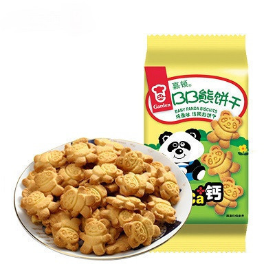 嘉顿(Garden) BB熊休闲饼干 仿熊型饼干袋装(鸡蛋味)100g/袋