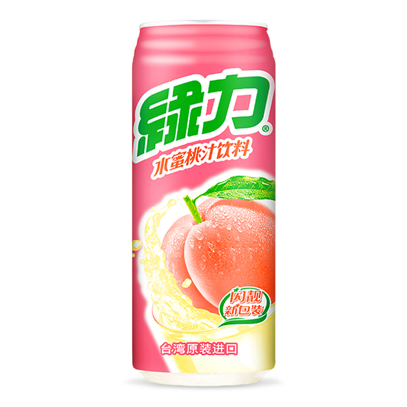 绿力水蜜桃汁490ml*1瓶 台湾进口果汁饮料